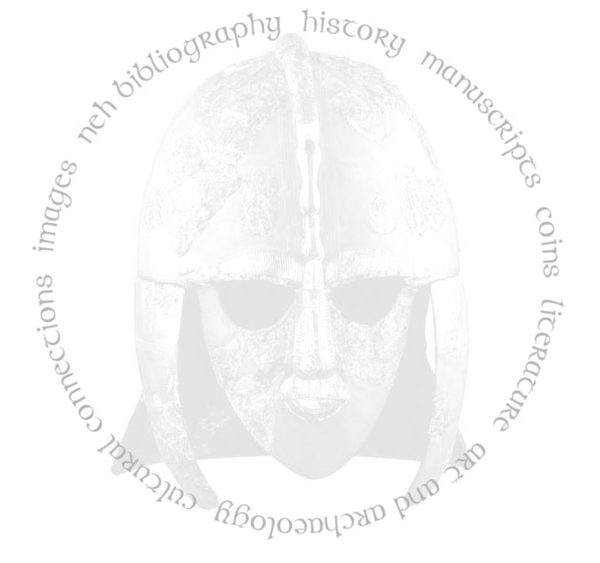 Anglo-Saxon England project homepage screenshot